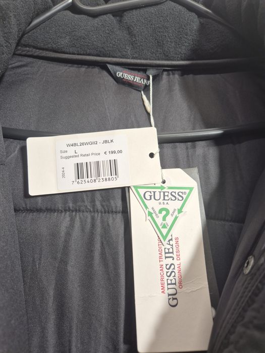 Płaszcz męski Nowy Guess rozmiar L