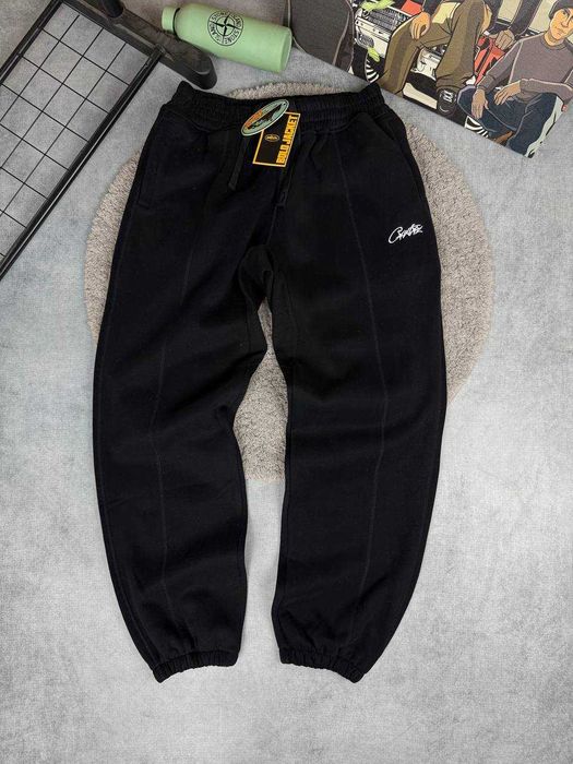 Спортивні штани Corteiz чорні та сірі