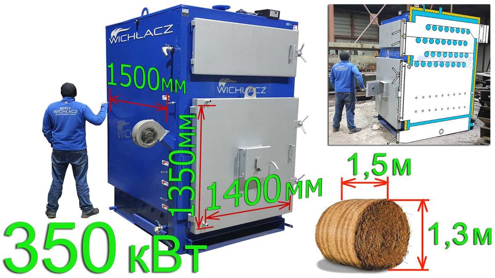 Котлы на тюках соломы Wichlacz S 38-3000 кВт