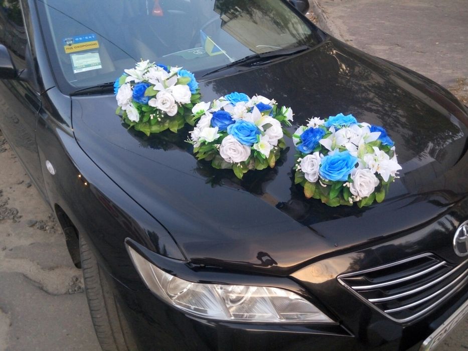 Украшение на ваше свадебное авто. Свадебное украшение на машину.