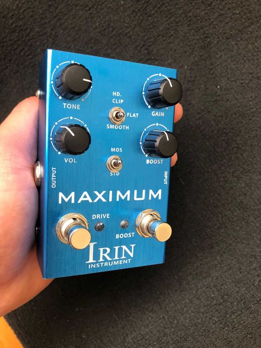 Pedal Irin Maximum Overdrive e Distortion Boost