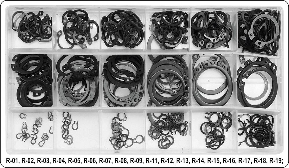 Zestaw pierścieni Segera zewnęt. 300szt. YT-06880