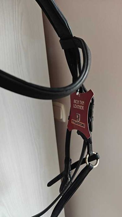 Ogłowie uzda meksykańskie Treadstone Cob czarne