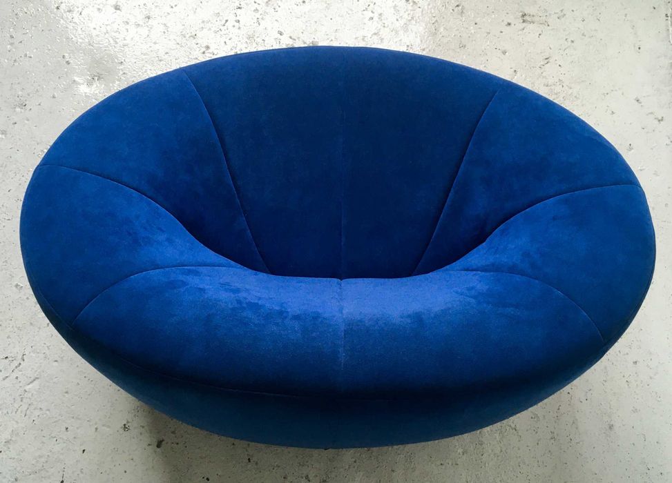 Ligne Roset fotel Pumpkin alcantara proj. Pierre Paulin vintage design