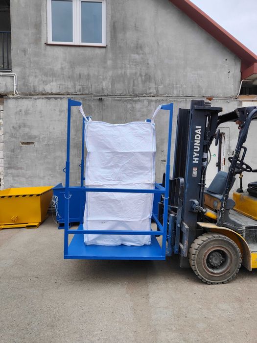 Stojak z podstawą paletową do worków Big Bag