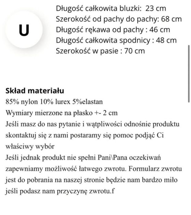 Komplet set kwiaty spódniczka i bluzka Hiszpanka