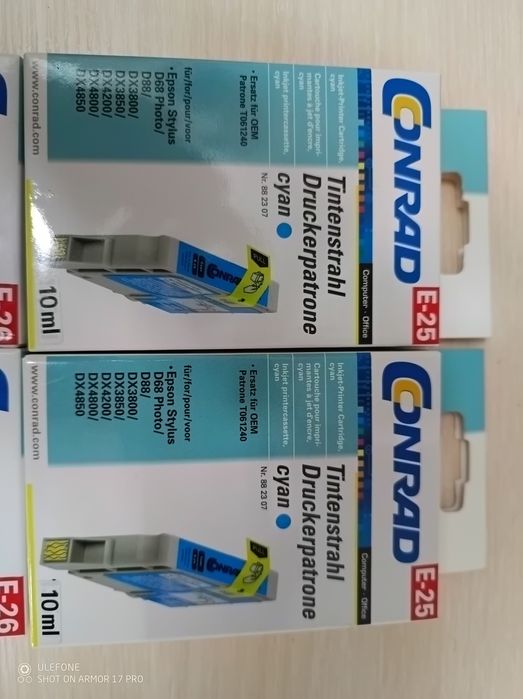 Струменеві картриджі EPSON T0611, T0612, T0613, T0614, E-25, E-26,E-27