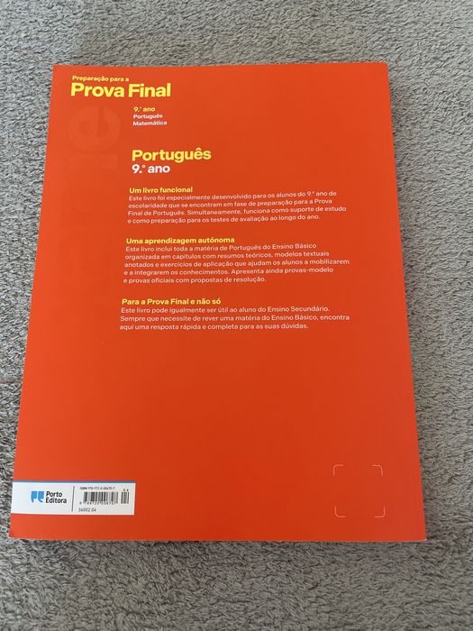 Livros de preparação para os exames nacionais do 9° ano
