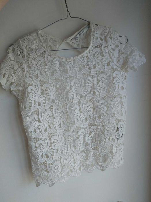 Top de renda Zara - S