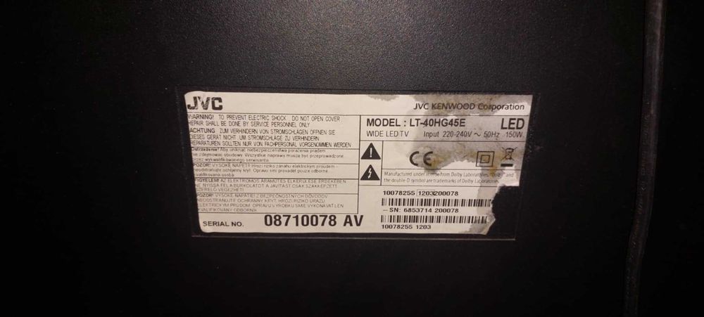 telewizor jvc lt-40HG45E 40 cali
