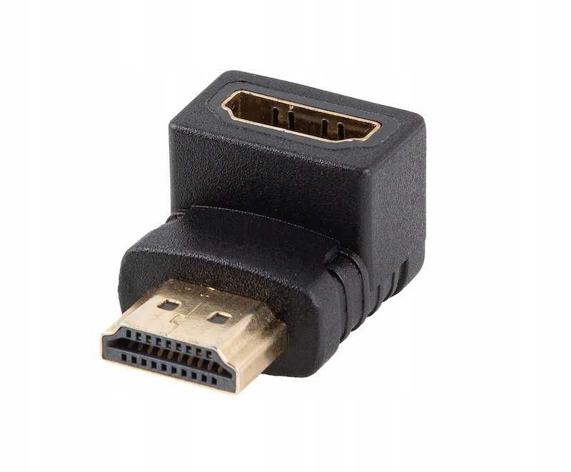 Adapter Lanberg HDMI(M) -> HDMI(F) 4K kątowy dół (1361)