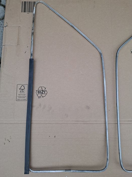 Aluminiowe ramki szyb drzwi Fiat 126p Maluch
