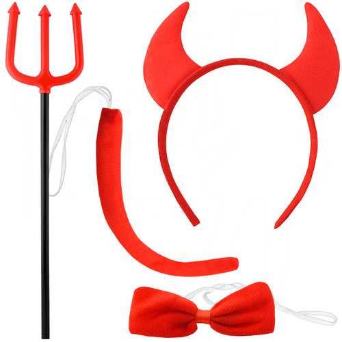 Strój Diabła  Rogi Widły Kostium Diablełka Diabeł Przebranie jasełka