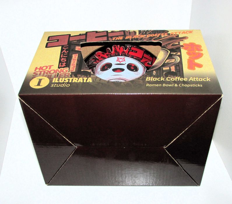 Ramen Bowl Set Ilustrata - Black Coffee Attack