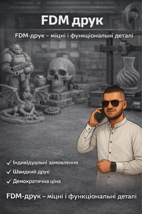 3D ДРУК (FDM) | Швидко • Якісно • Доступно