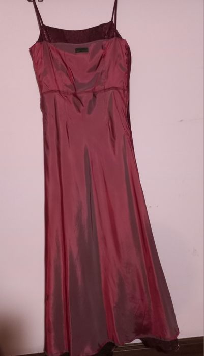 Vestido Elegante Habitus Organza Lilás