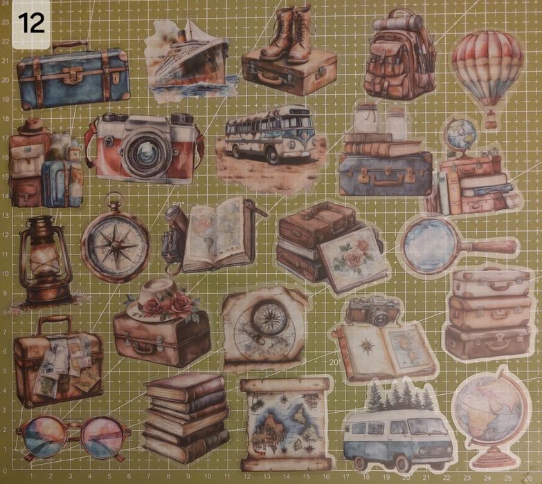 Naklejki budynki różne scrapbooking