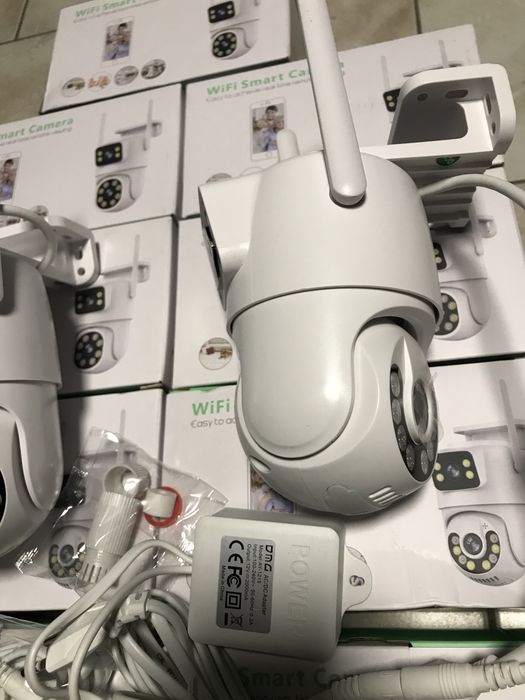 Камера ICSee 8MP PTZ WIFI НАЙКРАЩА ЯКІСТЬ подвійна вулична відеокамера