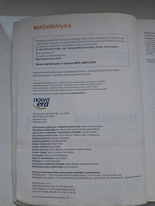 Matematyka podręcznik 1
