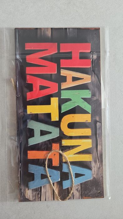 Tabliczka 20x10cm Hakuna Matata