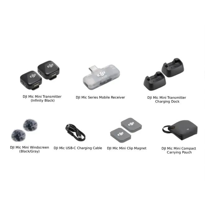 Мікрофонна радіосистема DJI Mic Mini Mobile Version (2TX + 1Mobile RX)