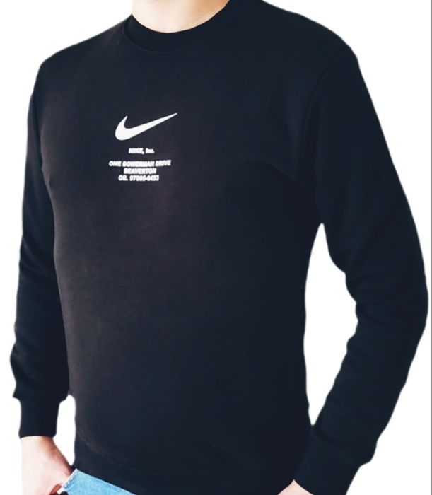 Bluza męska Nike z nadrukiem czarna