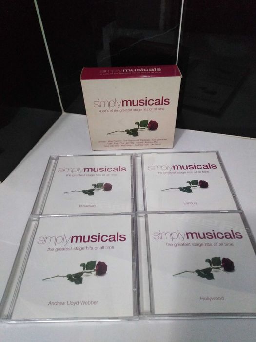 CDs Simply Musicals- êxitos de musicais 4Cds Box Set.