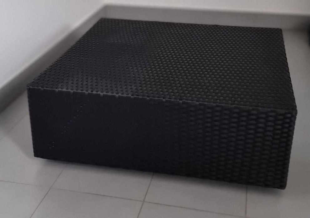 Puf ogrodowy meble ogrodowe technorattan  XXL – antracyt