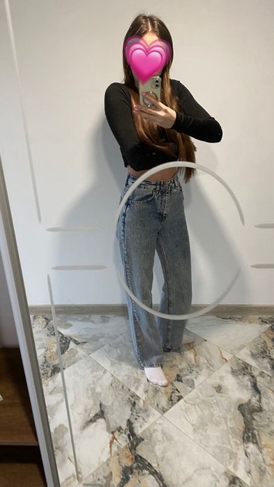 Сині джинси кльош