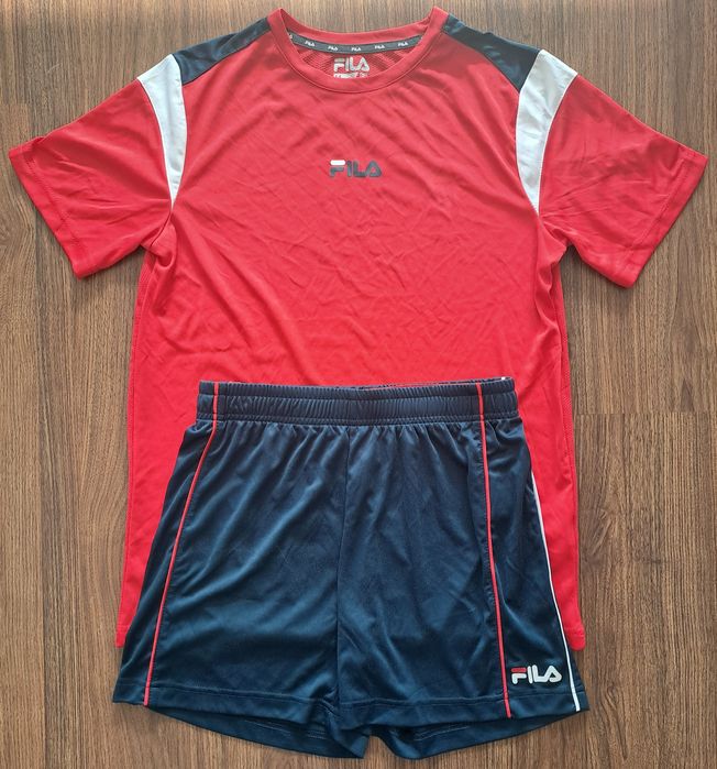 Conjunto 2 equipamentos desporto, camisola e calção - Tam. 14