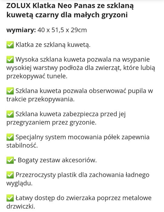 Klatka dla gryzoni