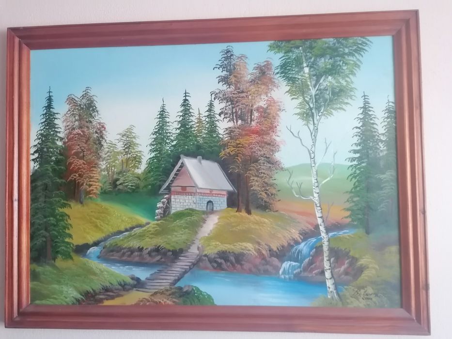 Obraz na płótnie w drewnianej ramie