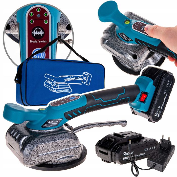 Przyssawka wibrująca do poziomowania płytek 21V 2x akumulator