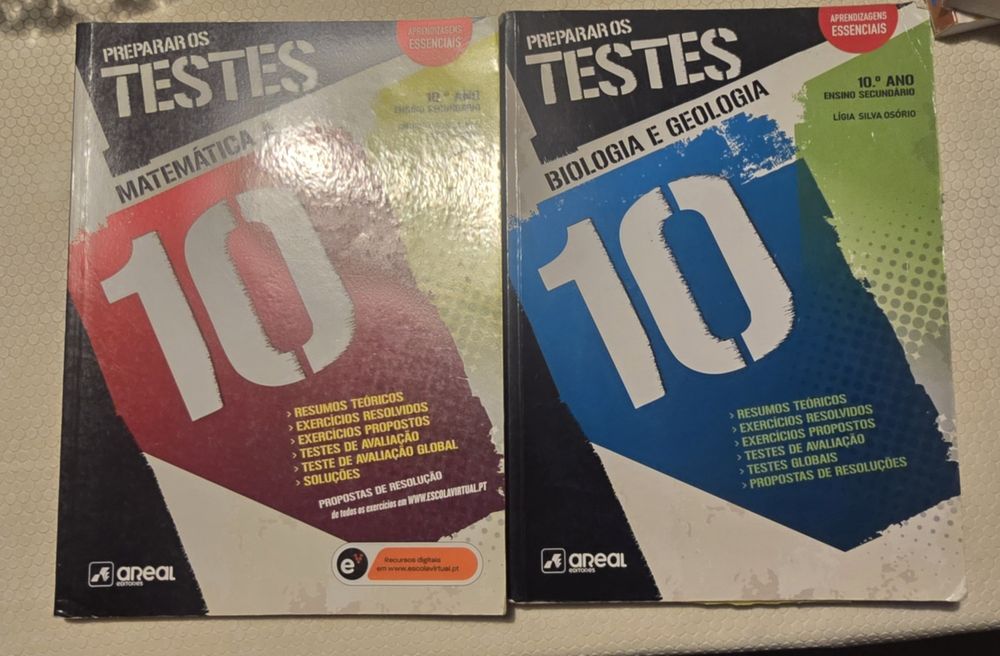 Testes matemática a e biogeo 10