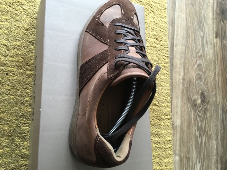 Sneakersy męskie z prawdziwej skóry - Lasocki