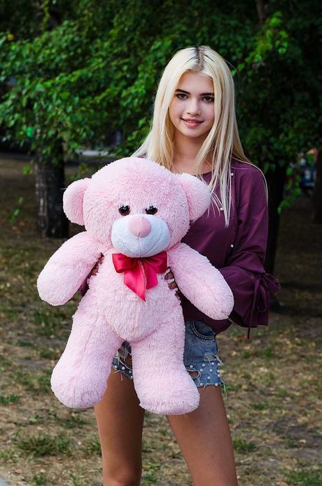 Великий плюшевий ведмедик Рафаель 80 см м'який та пухнастий.