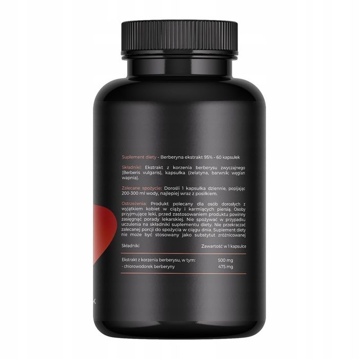 berberyna hcl berberys ekstrakt 500 mg - metabolizm cukrzyca odchudzanie