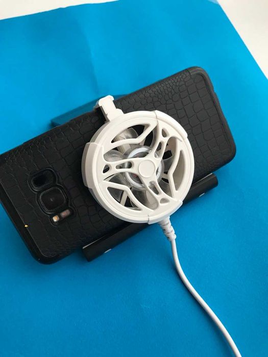 Ігровий кулер для телефону AL-01 білий , напальчники у подарунок