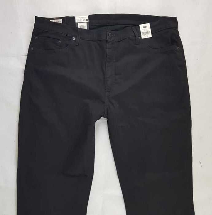 Czarne jeansy Levi's 511 Slim męskie Big&Tall nowe Levisy duże W46/L34