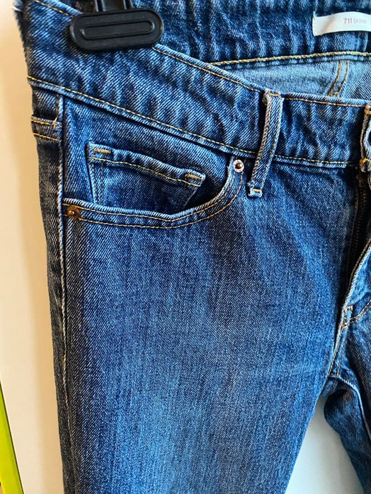 Jeansy damskie skinny 711 levi’s 26/30 grubszy jeans