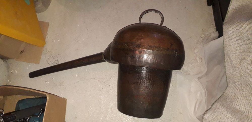 Peças em cobre de  alambique e outras