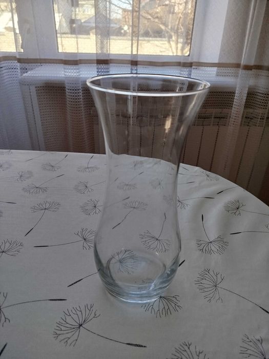 Вази скляні прозорі різних розмірів