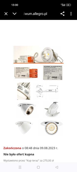 Lampa LED do sufitu 9 szt.