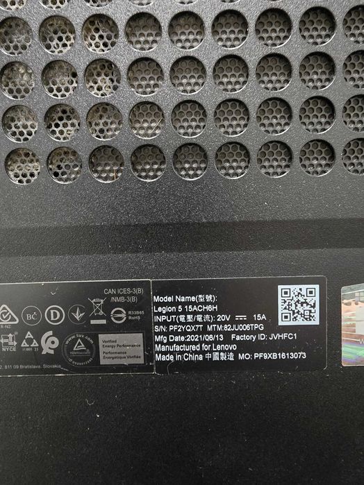 Lenovo Legion 5 - Ryzen 7 5800h - GeForce RTX 3060