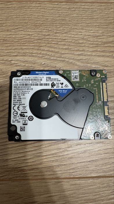 NOWY DYSK - WD Blue 2TB 2.5” HDD SATA (WD20SPZX) – nieużywany