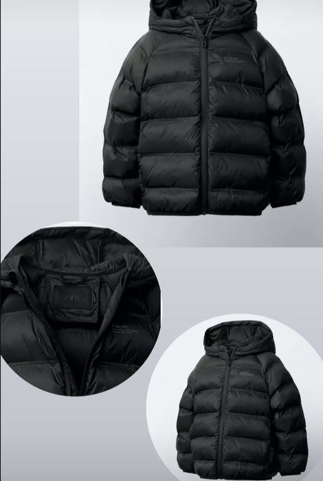 Куртка zara розмір 110 чорна ультралегка