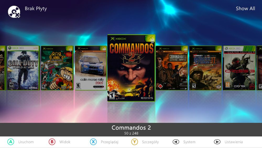 Dysk XBOX 360 1TB Slim S E Emulatory CLASSIC NES SNES Atari RGH 248