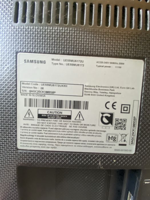 Samsung TV 55’ uszkodzony