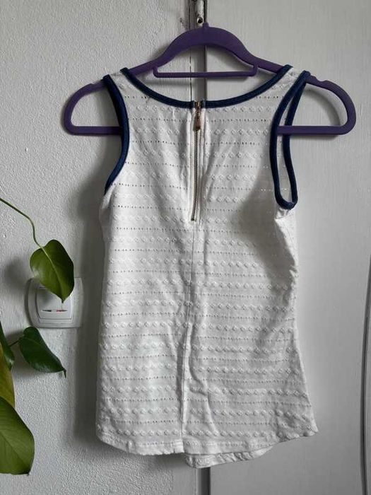 Biały t-shirt freesia s/m 92% bawełna