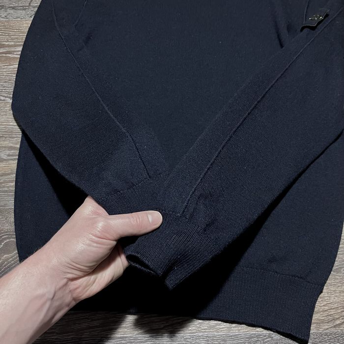 Оригинальный свитер Stone Island navy blue wool knitted jumper size S